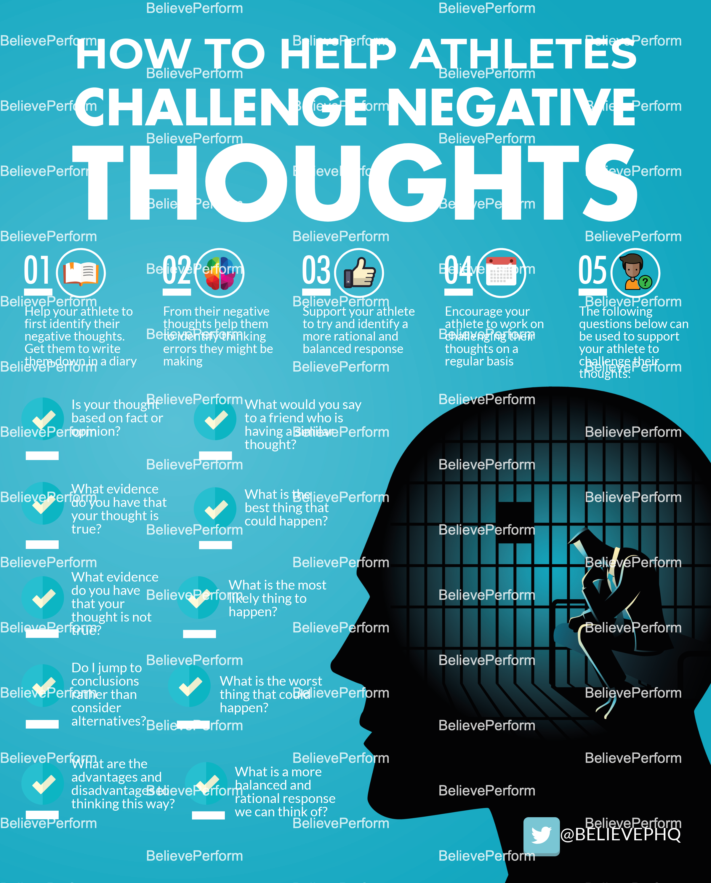 How to help athletes challenge negative thoughts the uk s leading sports psychology website 