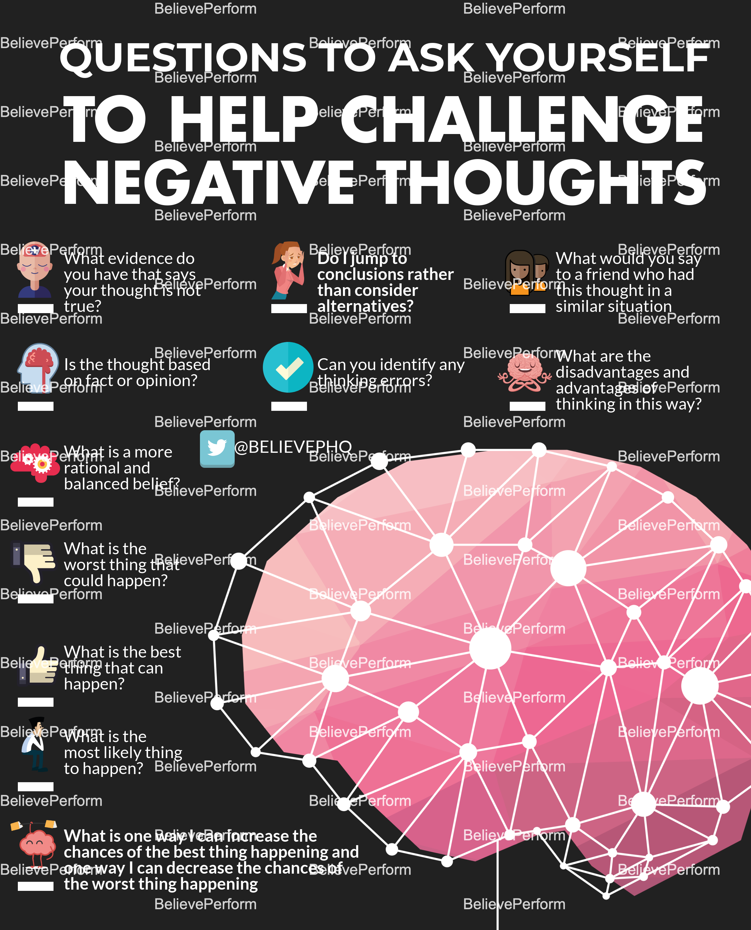 20 Ways To Challenge Negative Thoughts