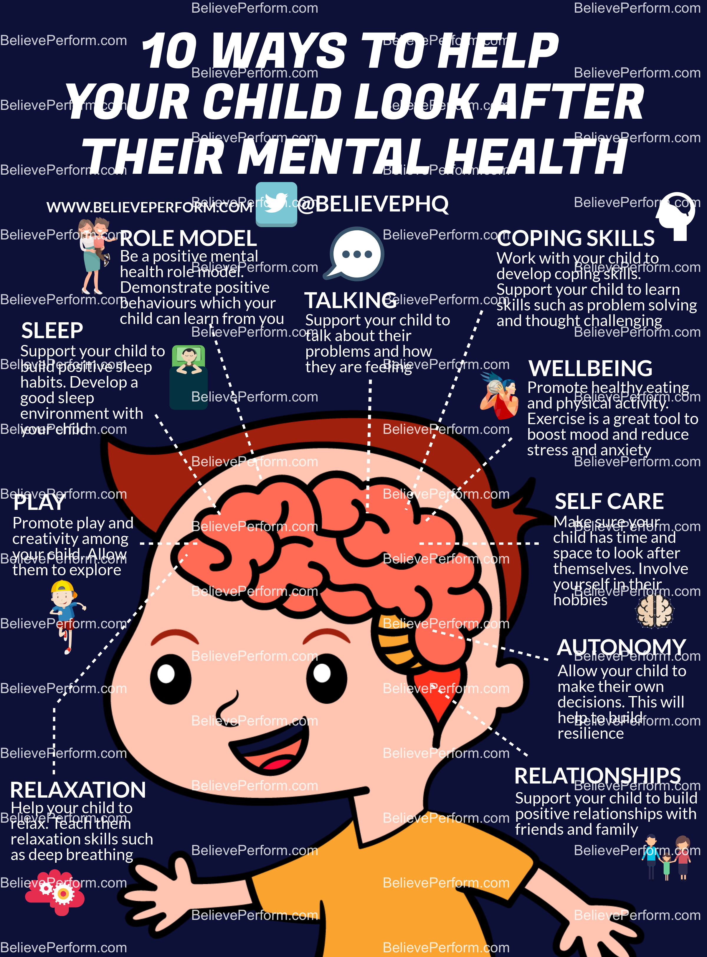 10 ways to help your child look after their mental health