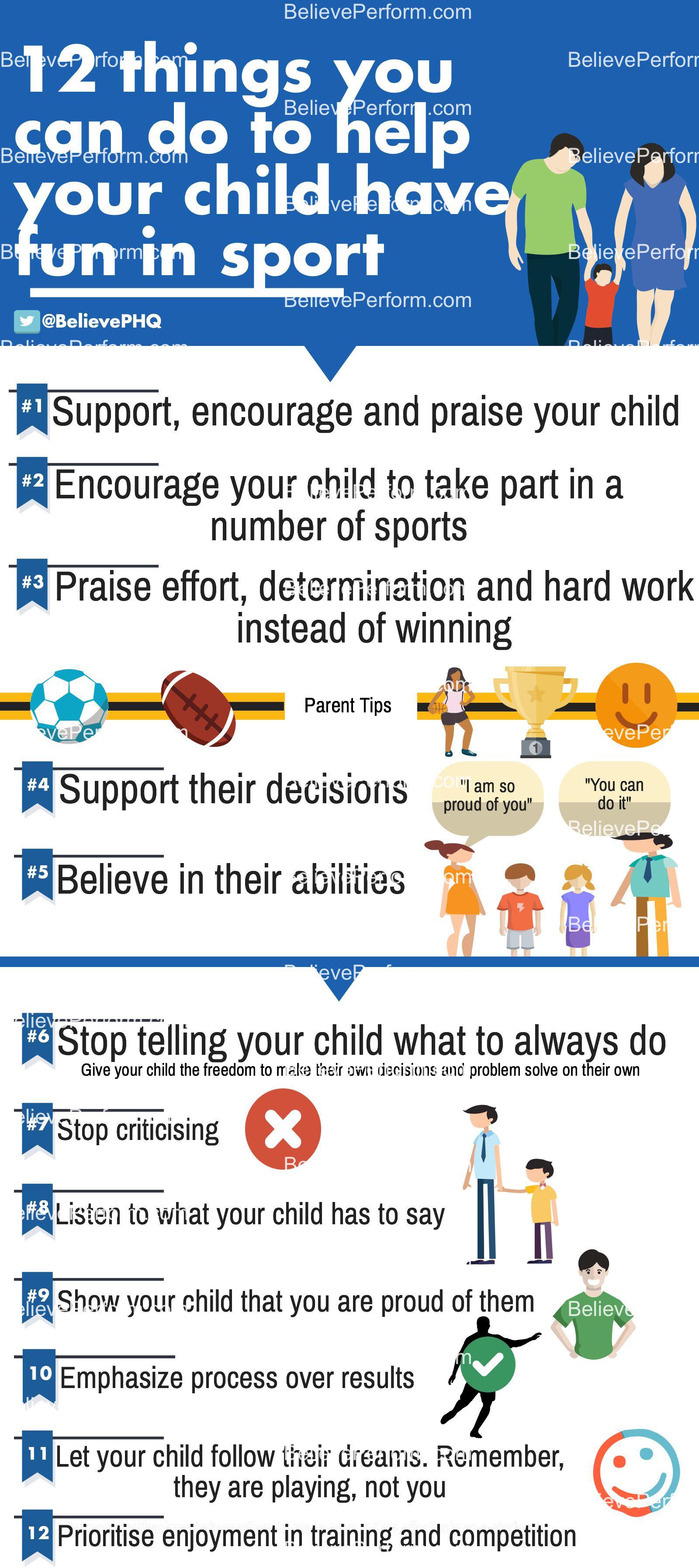 12 things you can do to help your child have fun in sport ...