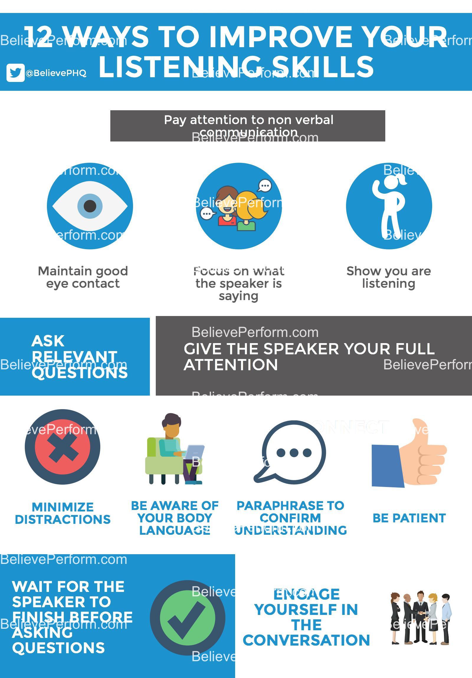 12 ways to improve your listening skills - BelievePerform - The UK's ...