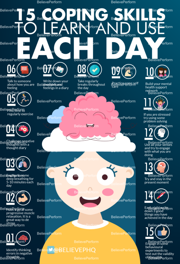 15 coping skills to learn and use each day - BelievePerform - The UK's