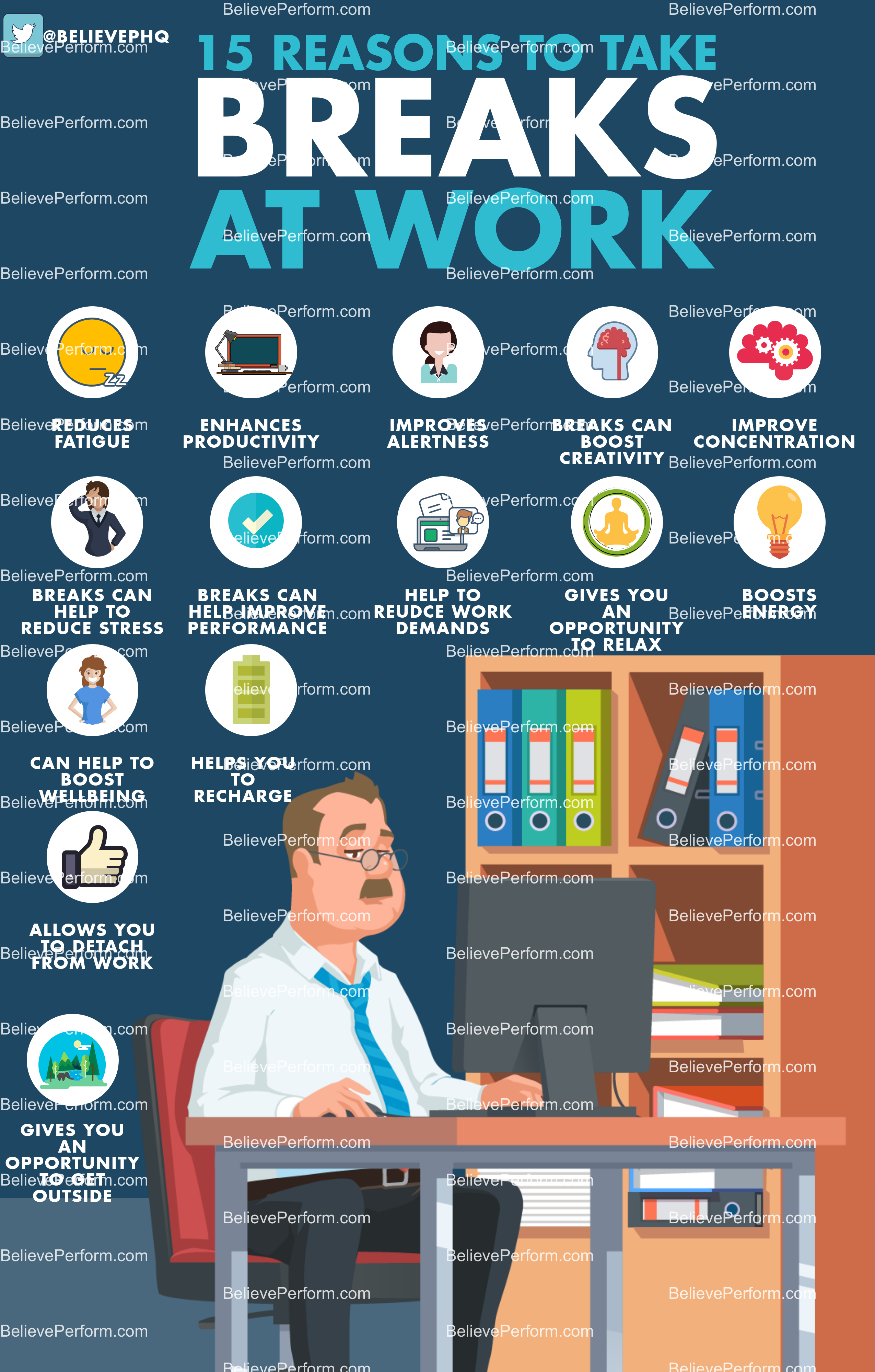15 reasons to take breaks at work - BelievePerform - The UK's leading