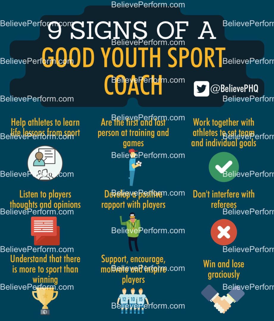 9 signs of a good youth sport coach - BelievePerform - The UK's leading ...