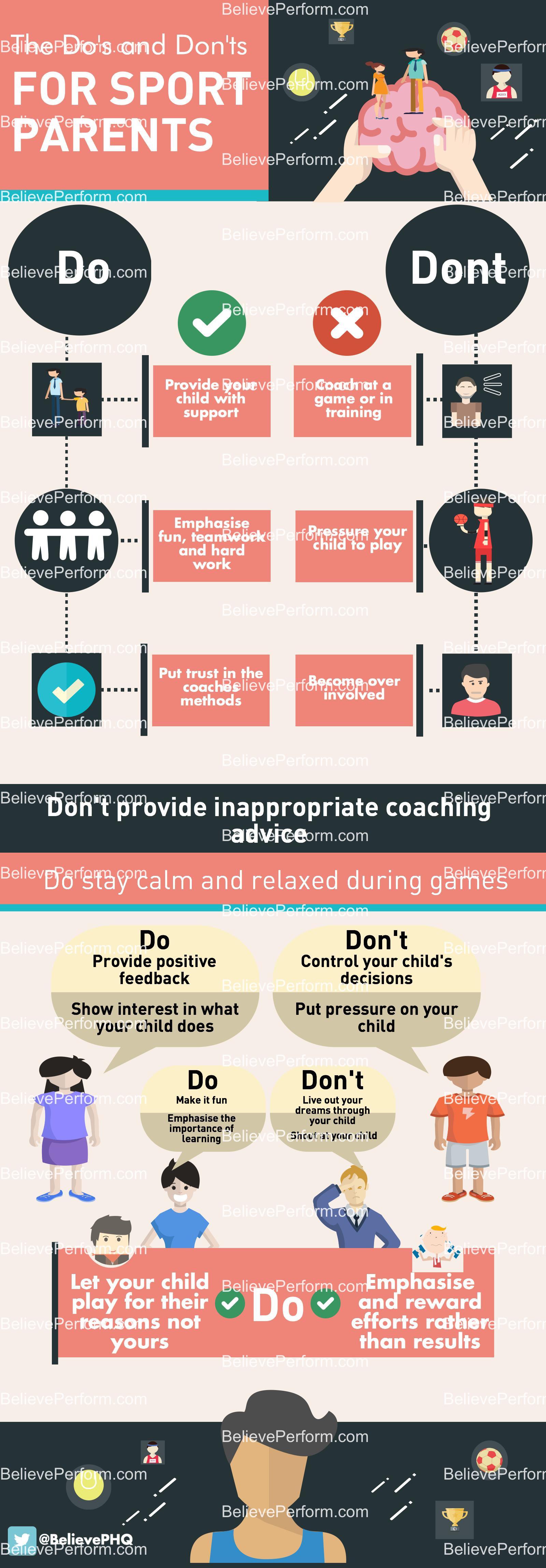 Do's and don'ts sport parents - BelievePerform - The UK's leading ...