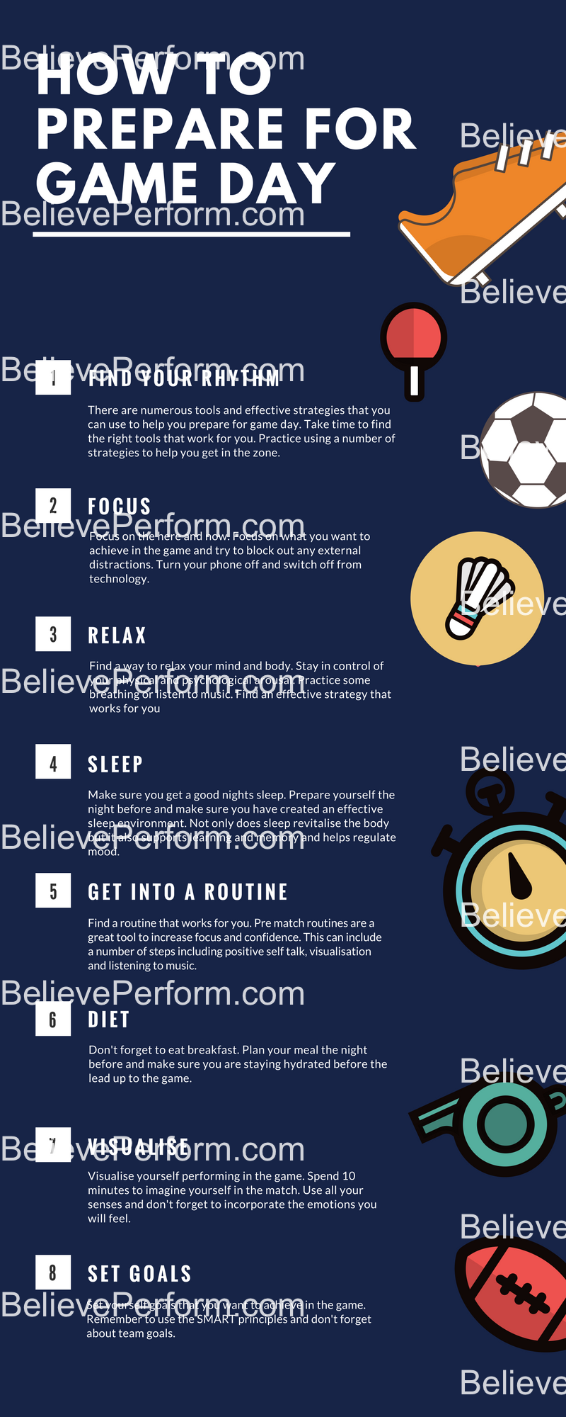 How To Prepare For Game Day BelievePerform The UK S Leading Sports Psychology Website