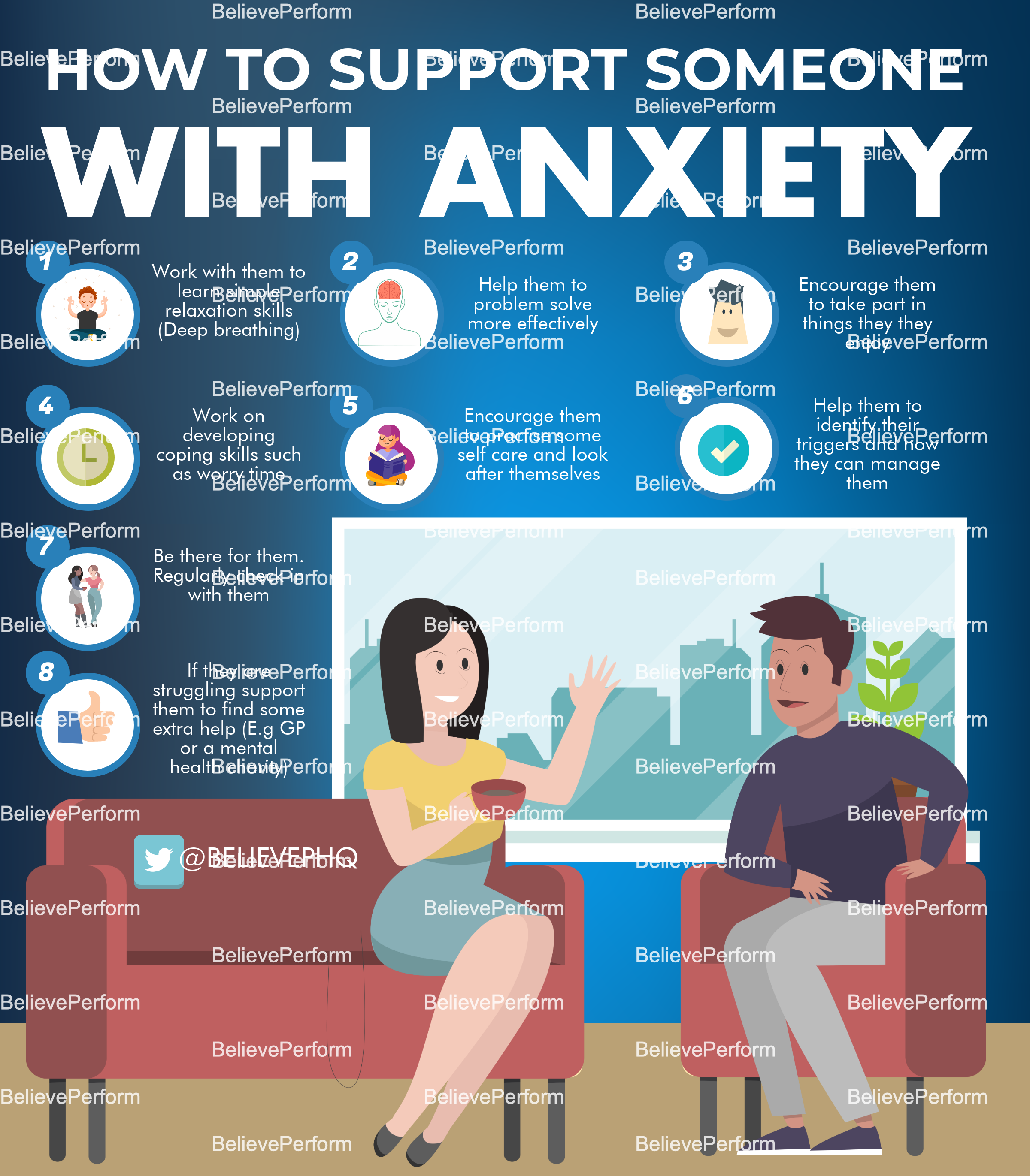 How To Support Someone With Anxiety Believeperform The Uk S Leading Sports Psychology Website