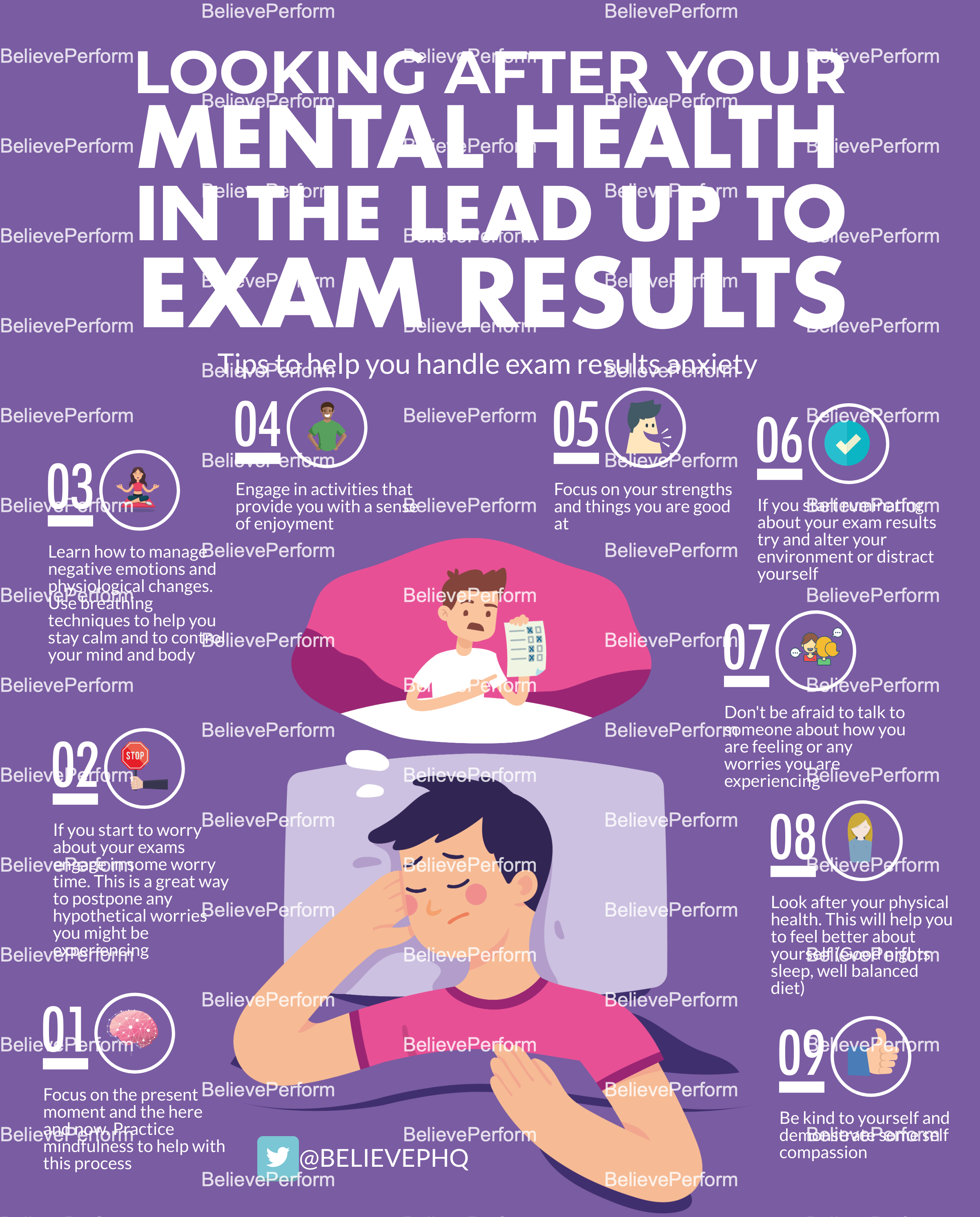 Looking After Your Mental Health In The Lead Up To Exam Results Believeperform The Uks 5487