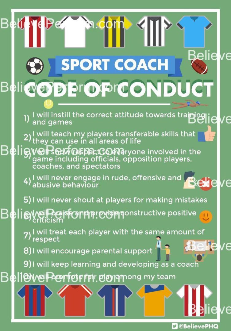 Sport coach code of conduct BelievePerform The UK's leading Sports Psychology site