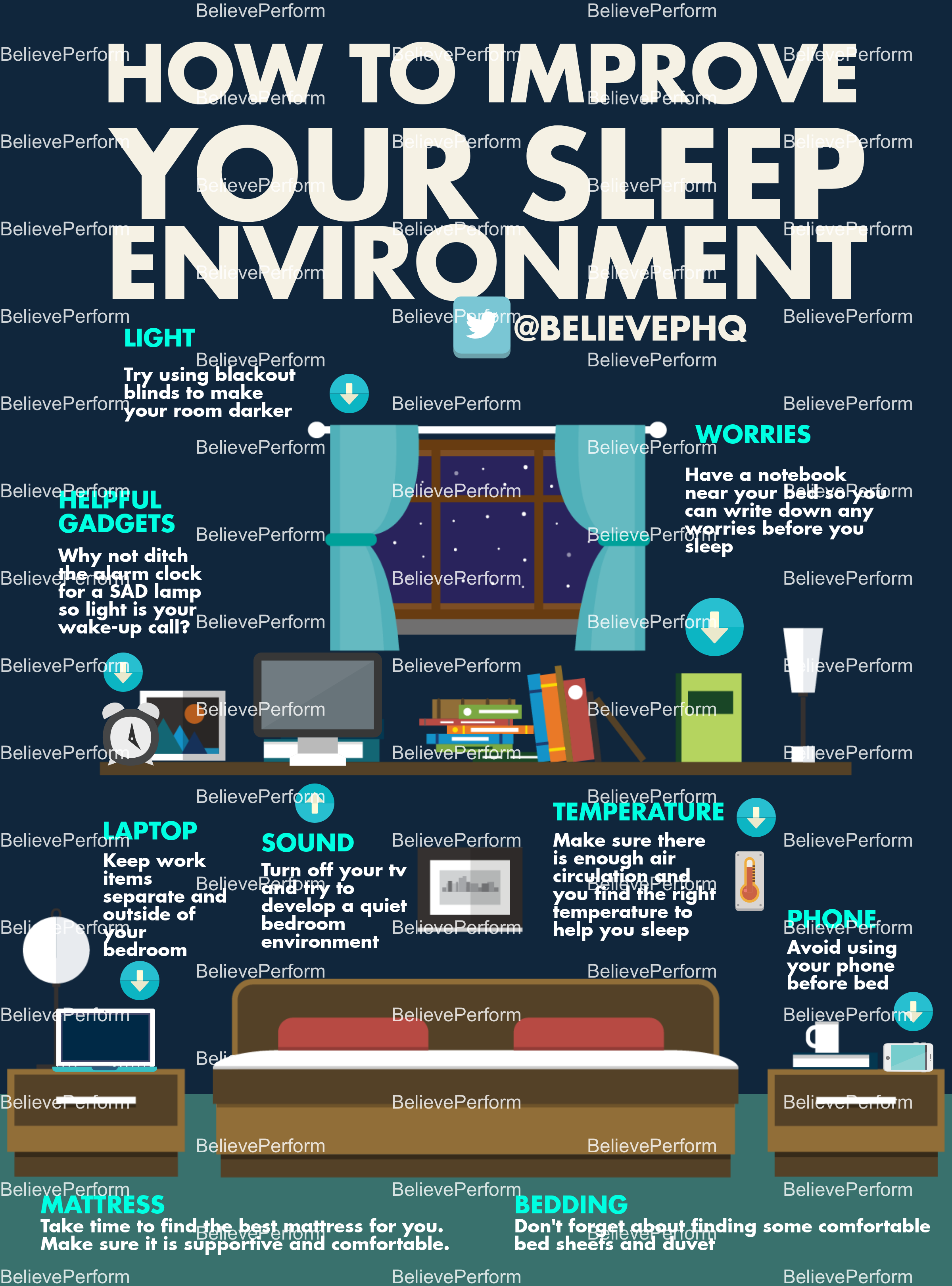 How to improve your sleep environment - BelievePerform - The UK's