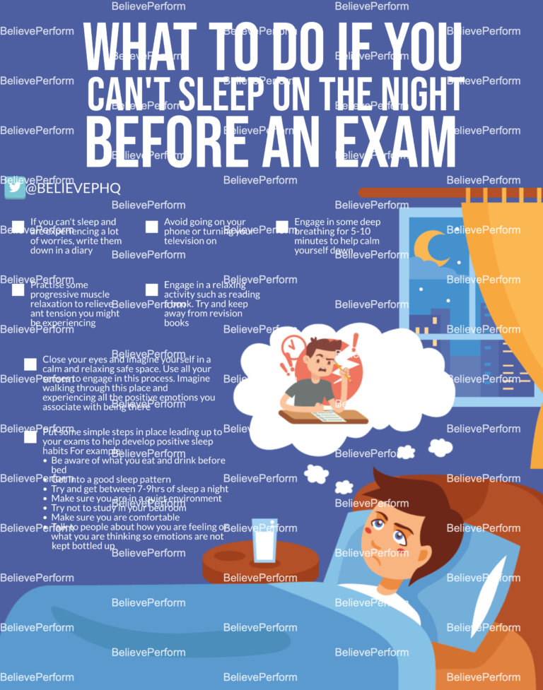 What to do if you can't sleep on the night before an exam ...