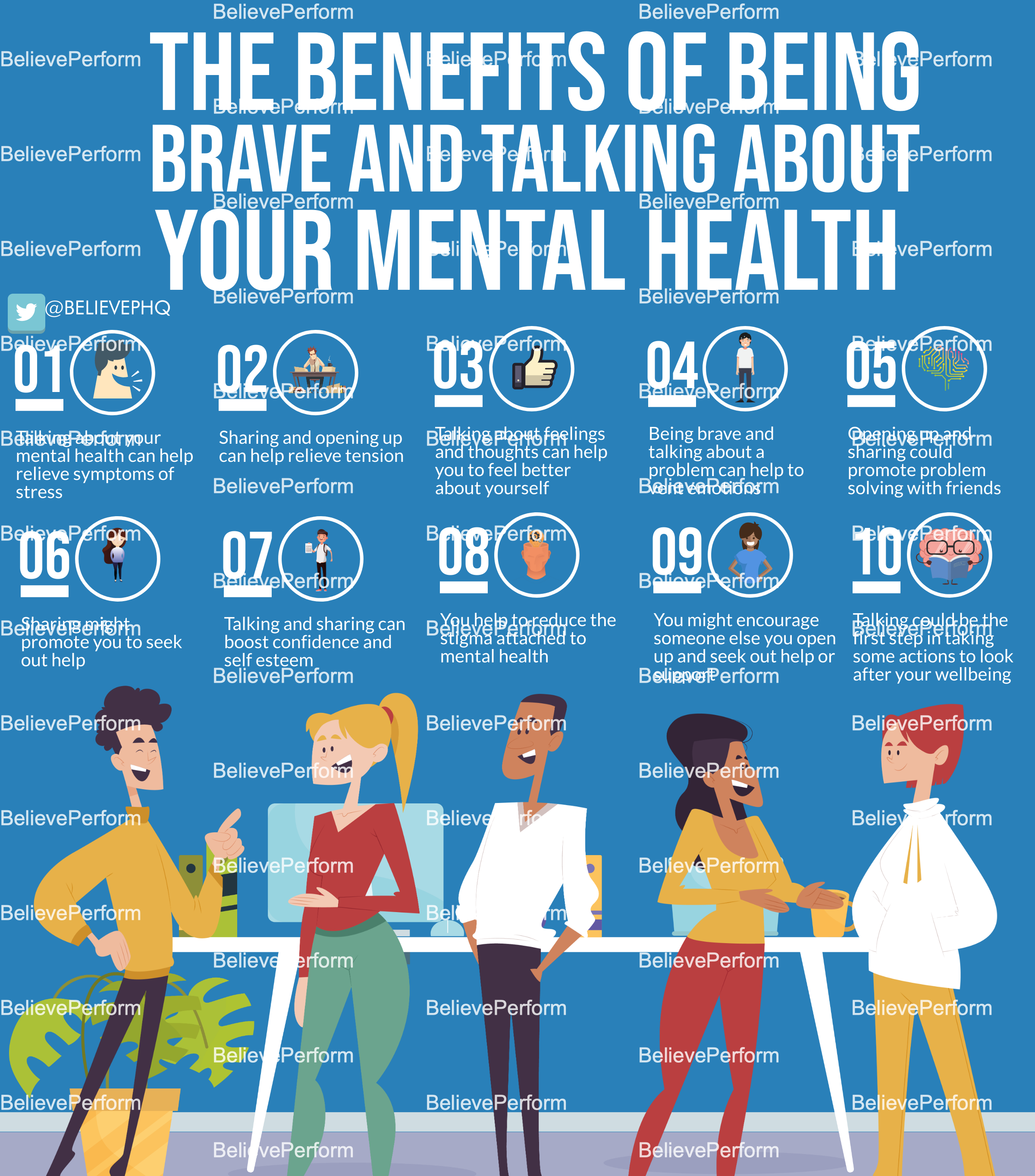 The Benefits Of Being Brave And Talking About Your Mental Health Believeperform The Uks 6988
