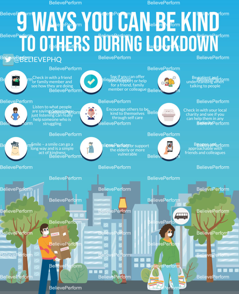 9 ways you can be kind to others during lockdown - BelievePerform - The ...