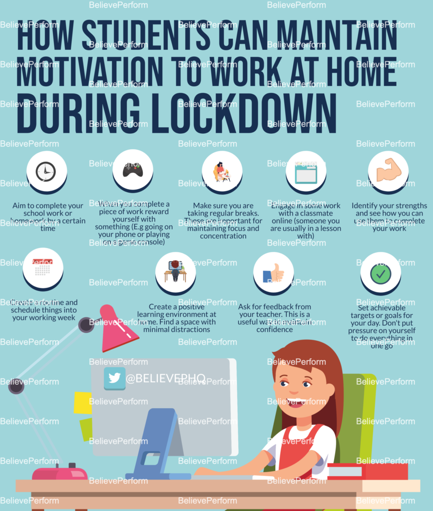How students can maintain motivation to work at home during lockdown