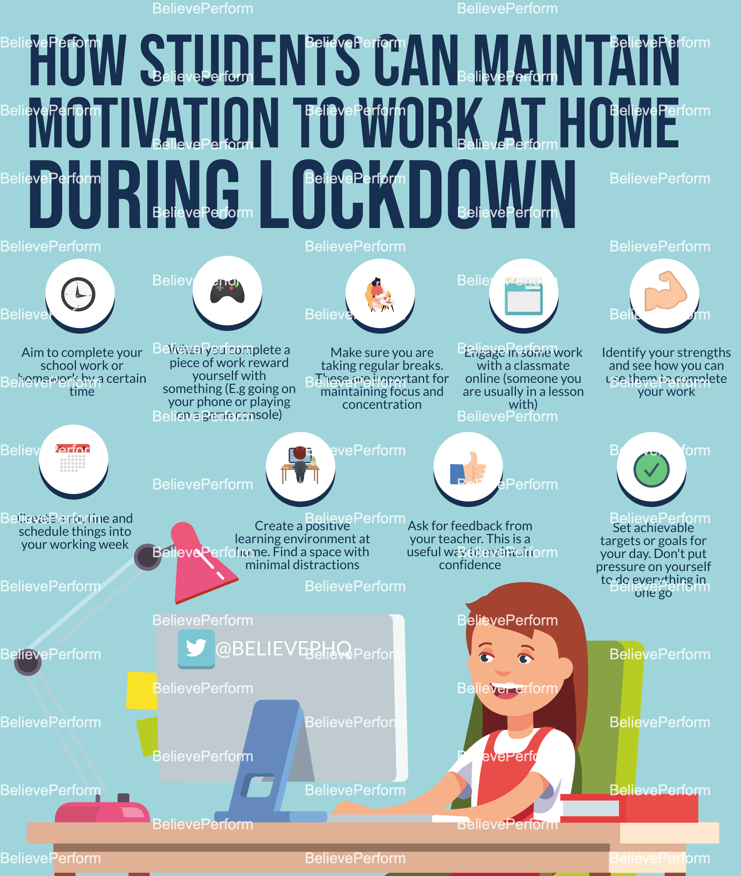 How Students Can Maintain Motivation To Work At Home During Lockdown Believeperform The Uk S Leading Sports Psychology Website