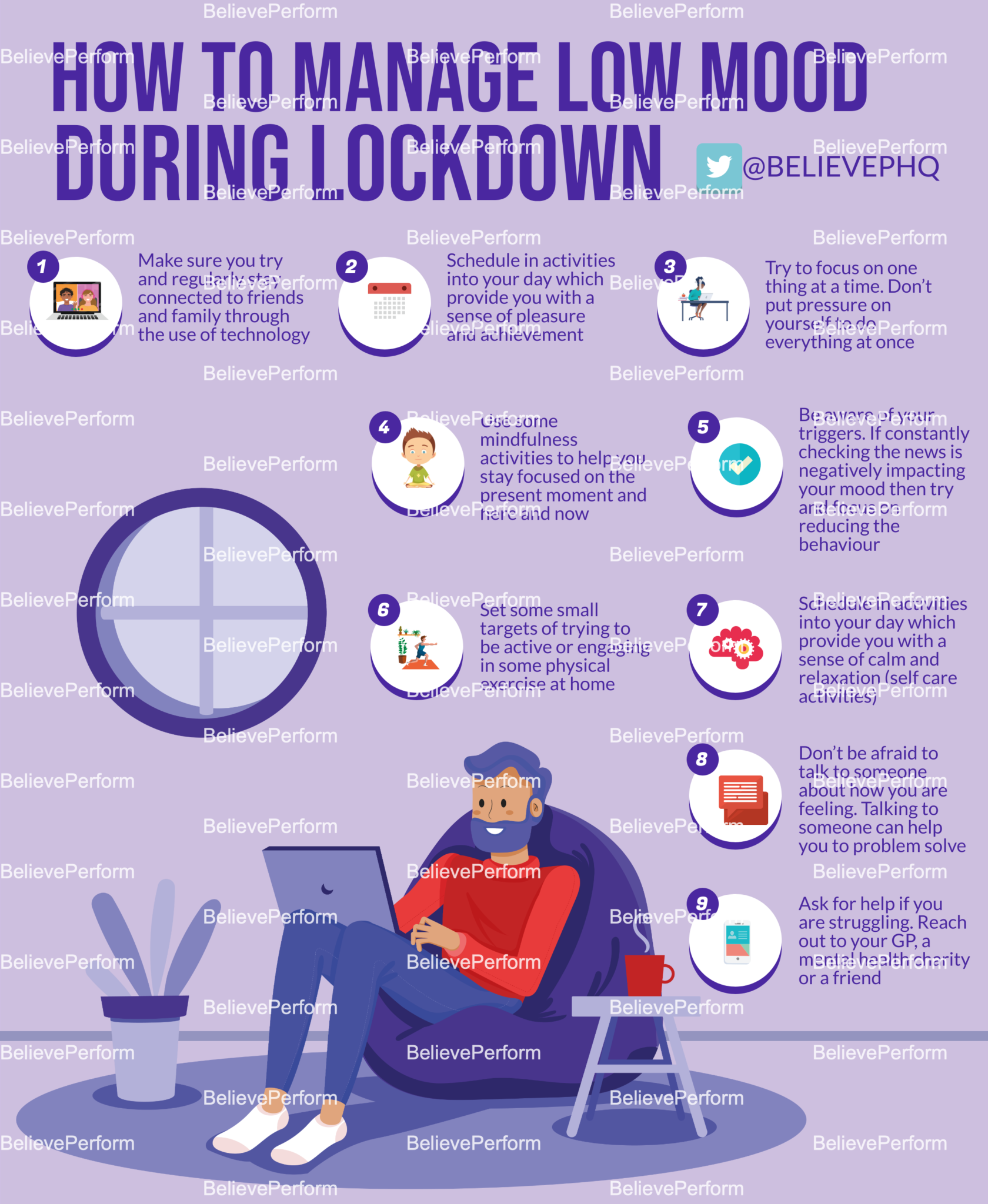 How To Manage Low Mood During Lockdown Believeperform The Uks