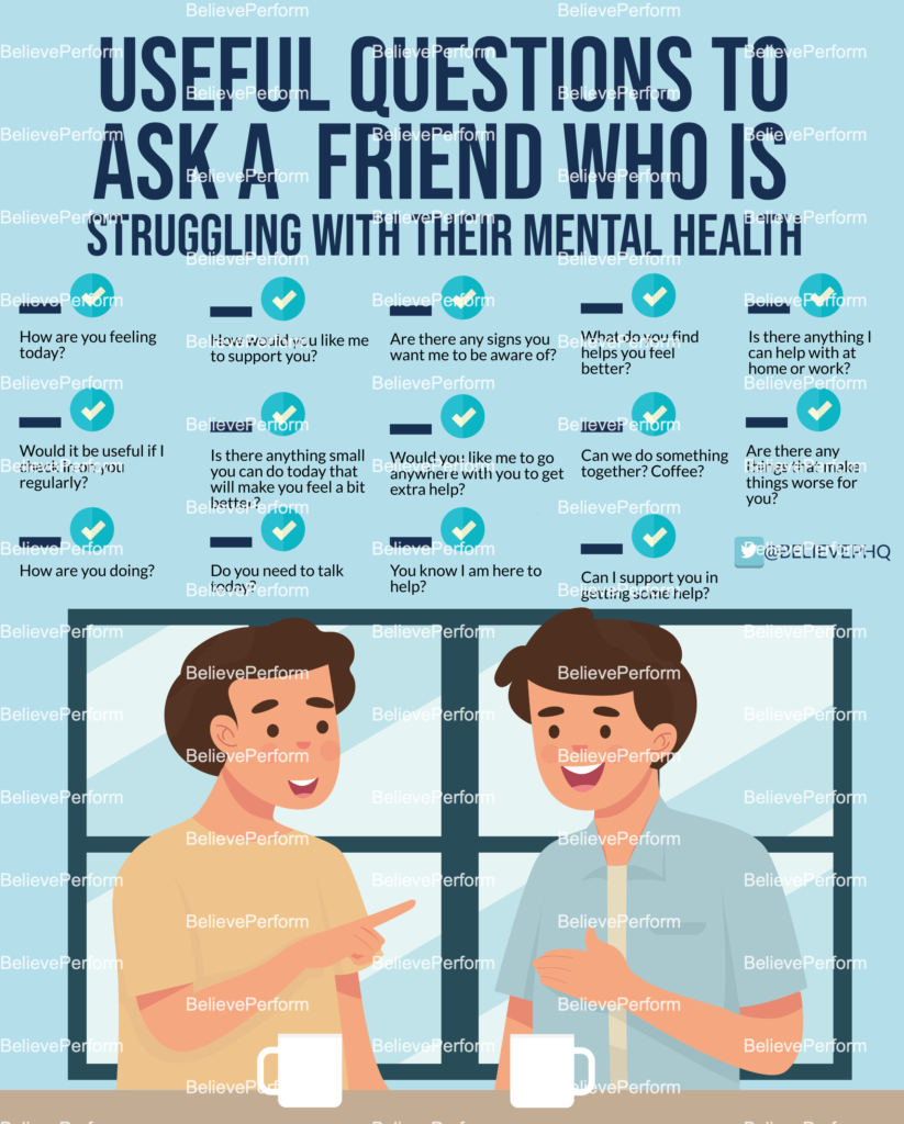 Useful questions to ask a friend who is struggling with their mental