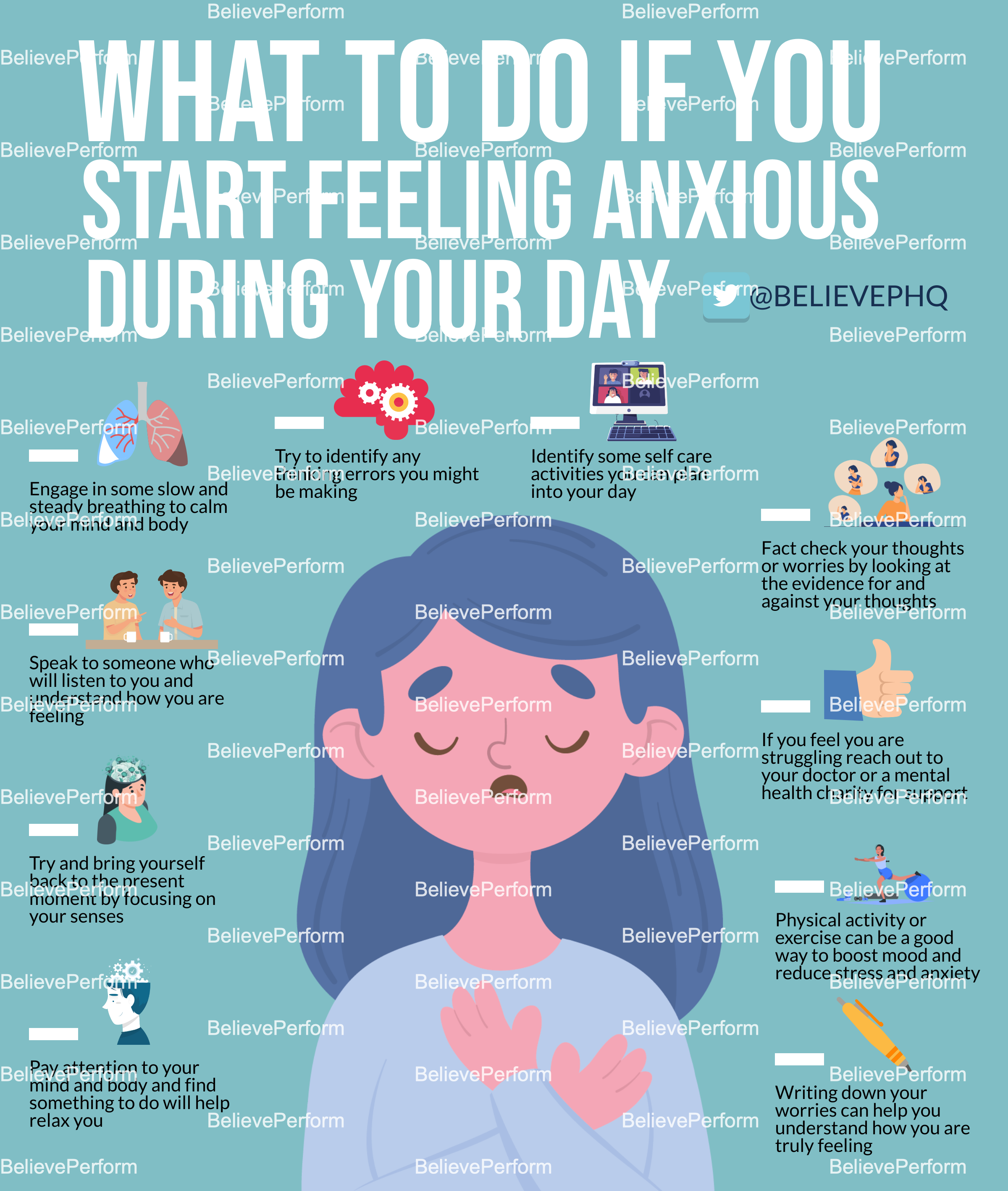 What To Do If You Start Feeling Anxious During Your Day Believeperform The Uk S Leading Sports Psychology Website