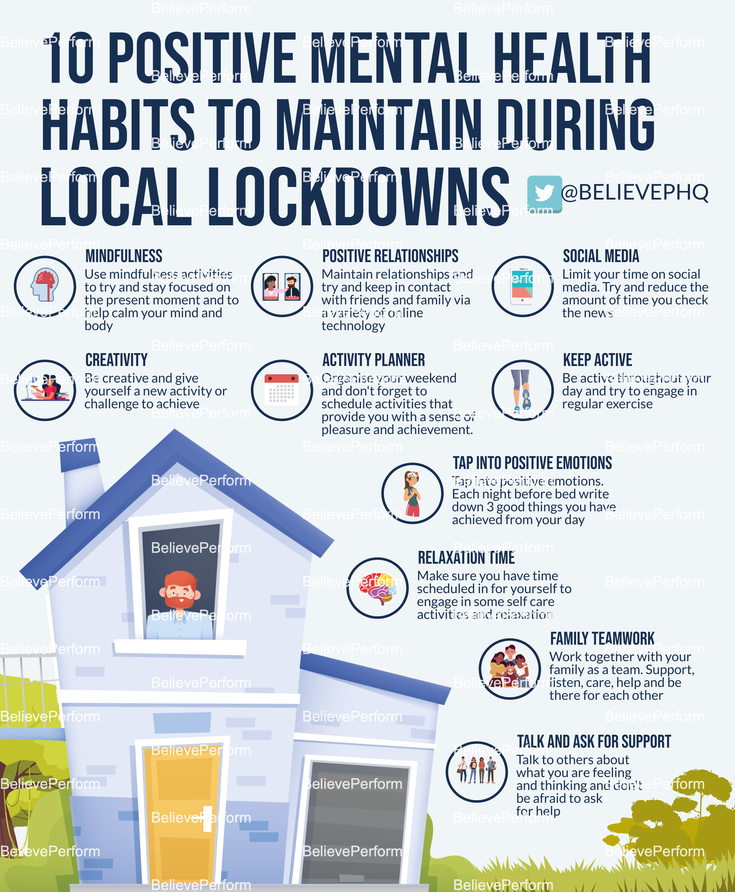 10 positive mental health habits to maintain during local lockdowns - BelievePerform - The UK's ...