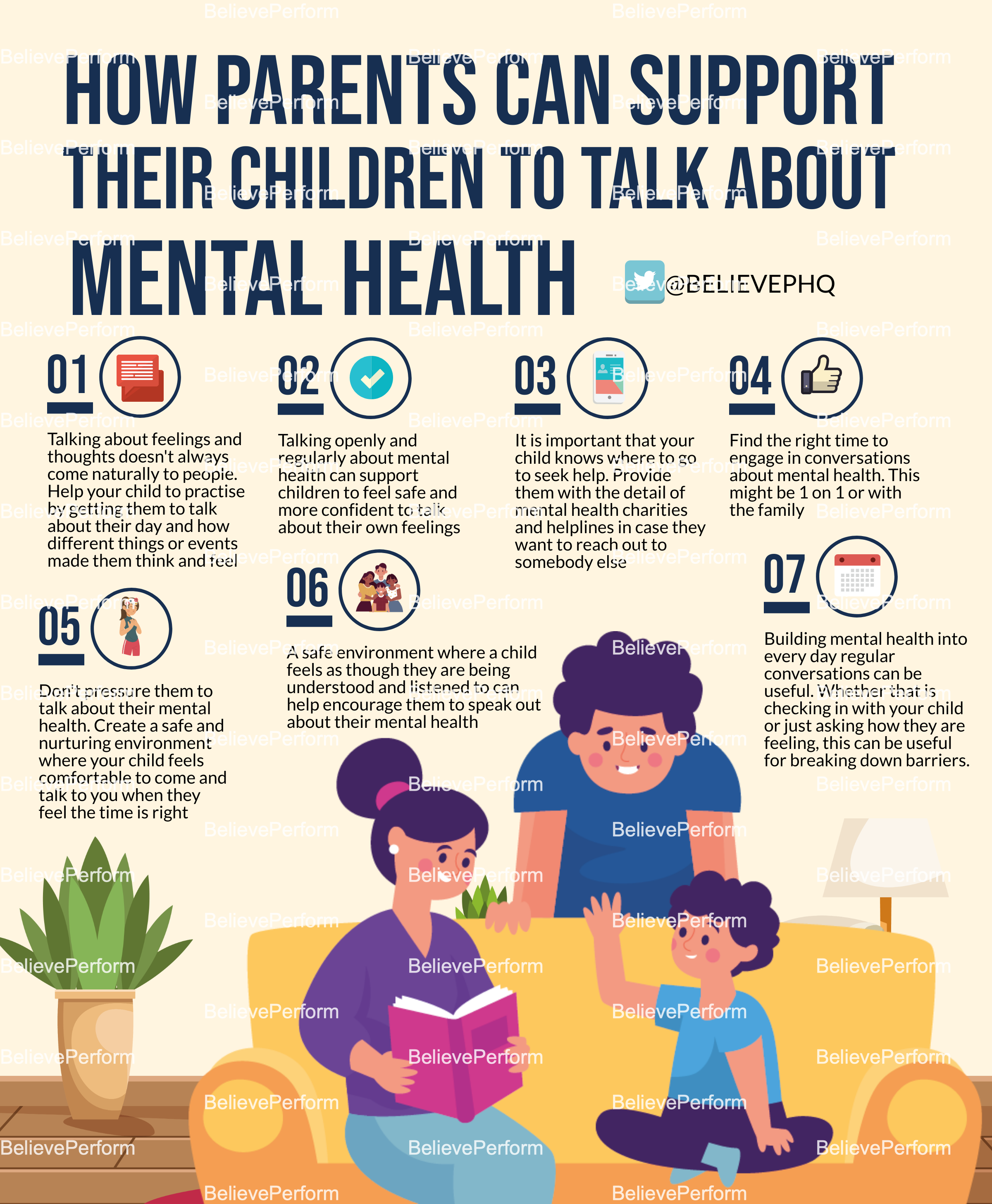 How parents can support their children to talk about