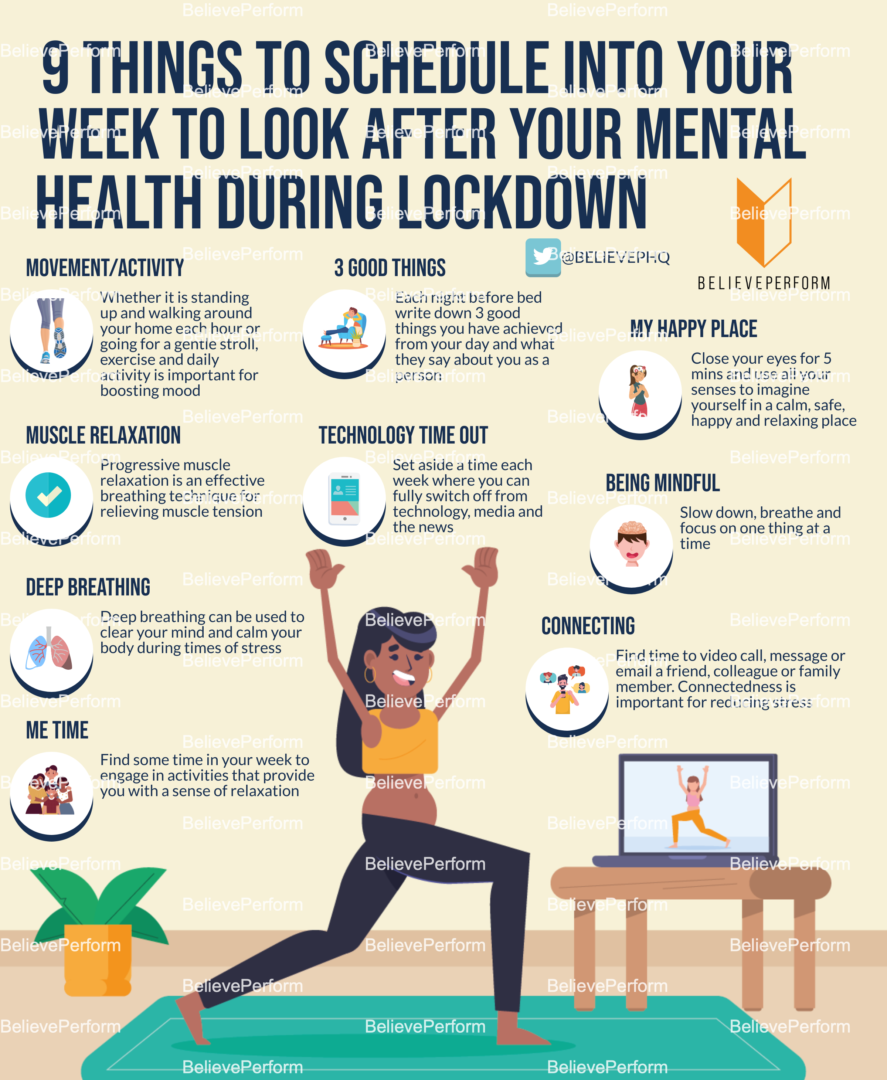 9 things to schedule into your week to look after your mental health
