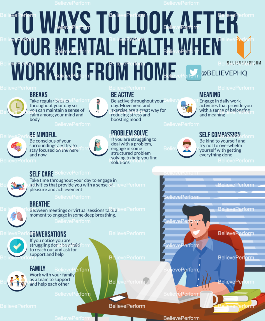 10 ways to look after your mental health when working from home