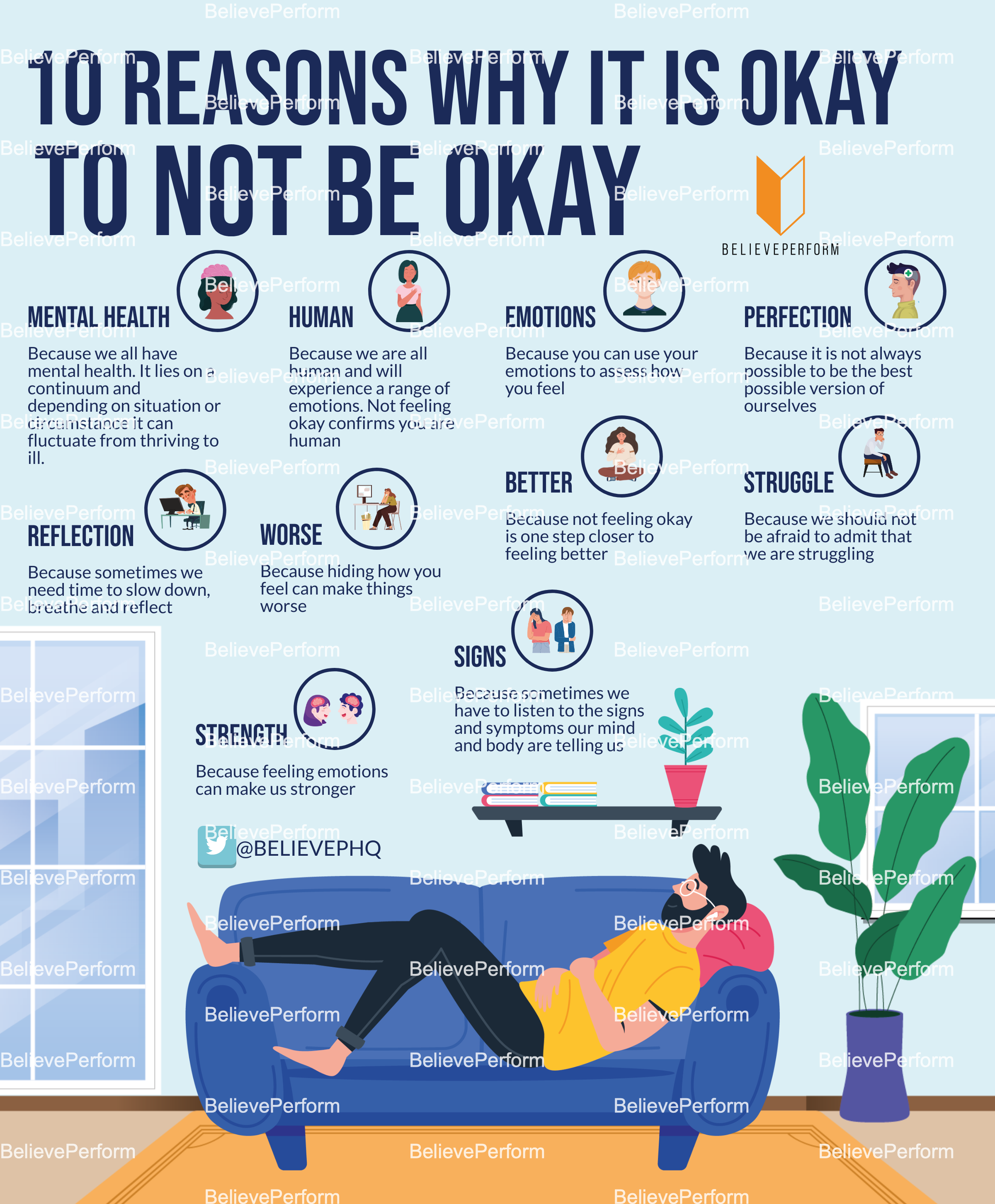 10 Reasons Why It Is Okay To Not Be Okay Believeperform The Uk S Leading Sports Psychology
