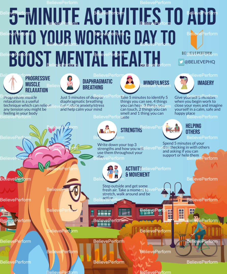 5 minute activties to add into your working day to boost mental health ...