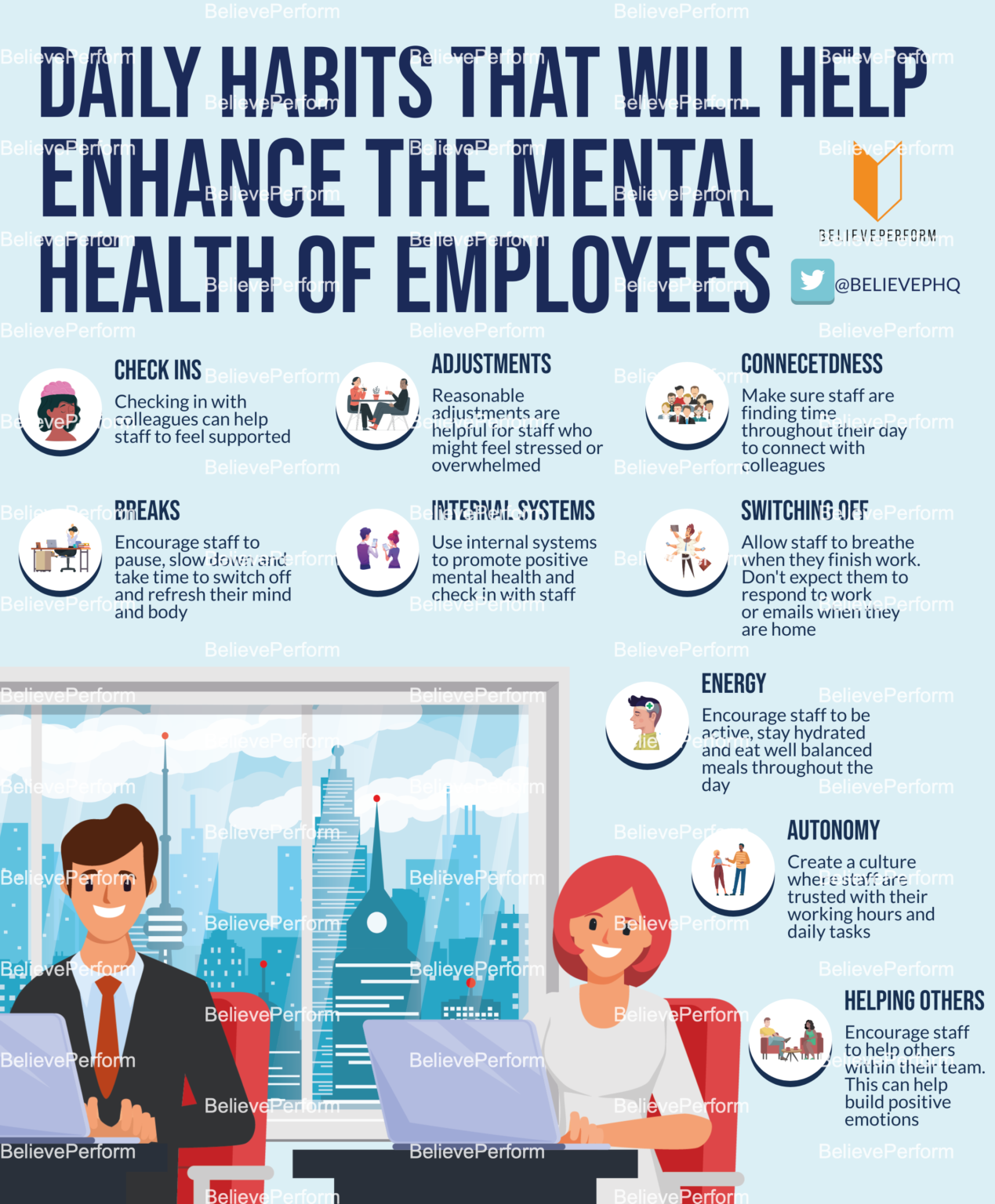 Daily habits that will help enhance the mental health of employees ...